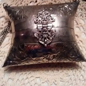 Pewter purse